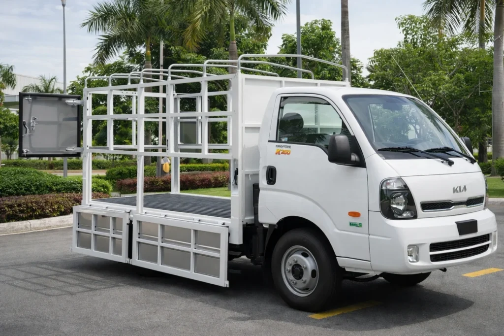 Hình xe KIA K250 mở2 bửng